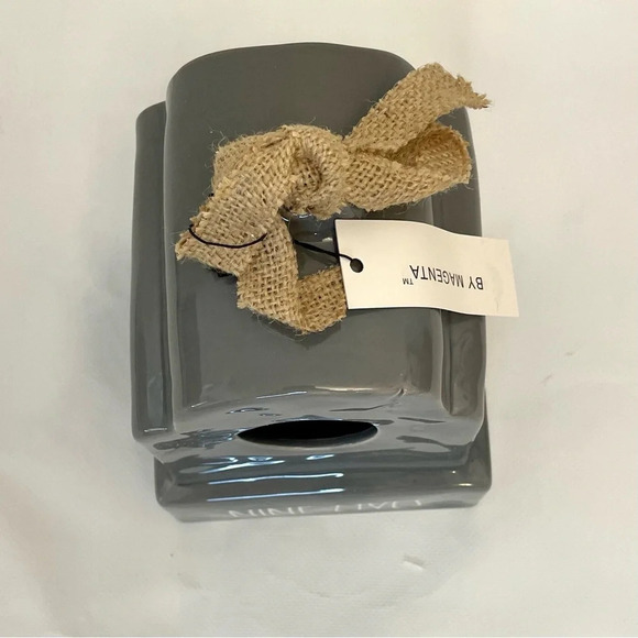 Rae Dunn Grey Tombstone Nine Lives Birdhouse Bird Feeder Halloween Decor New - Picture 3 of 9